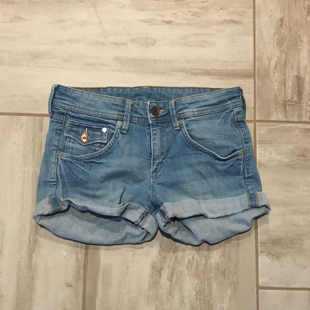 Cute blue denim shorts